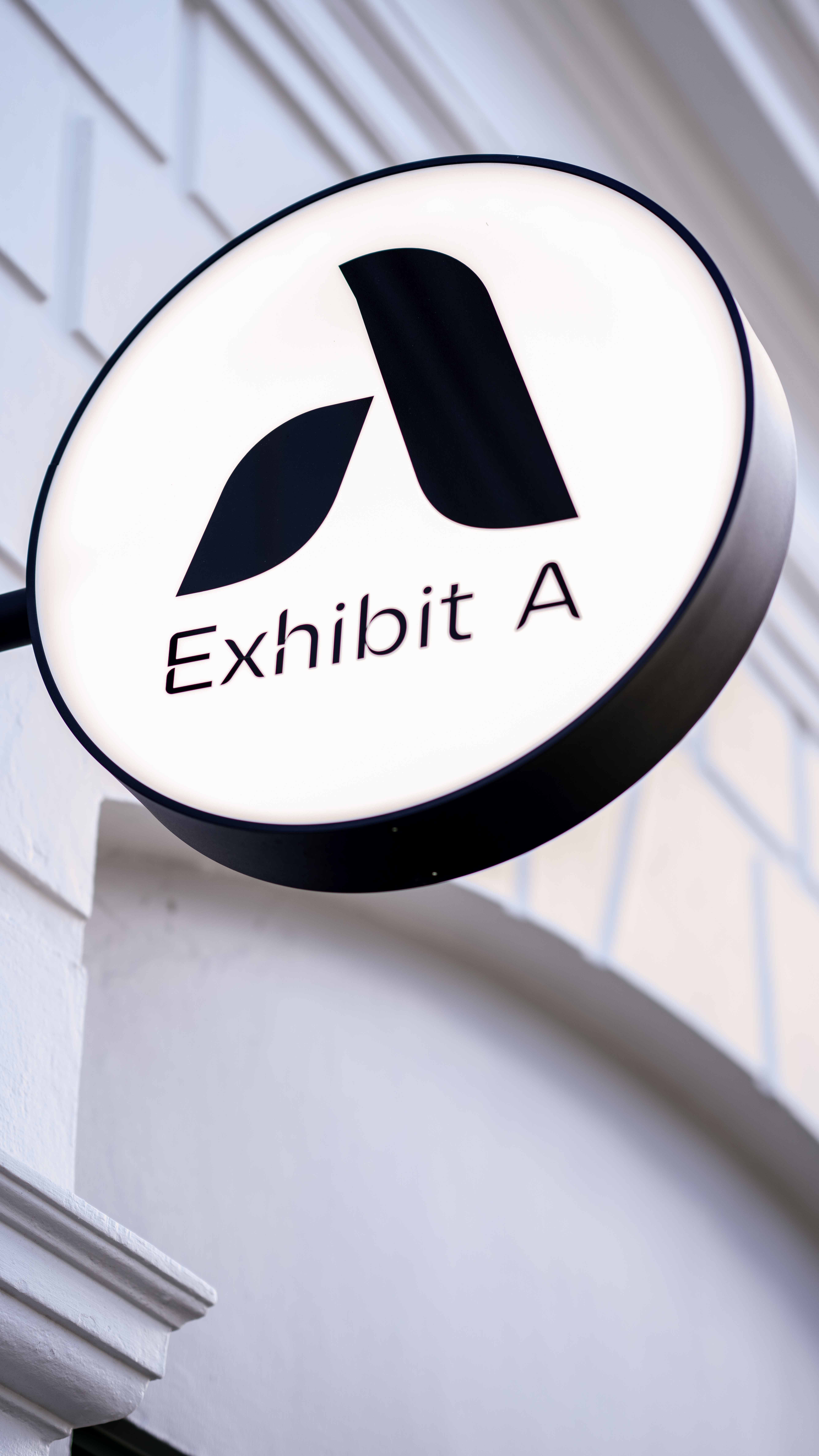 Exhibit A — signage close-up