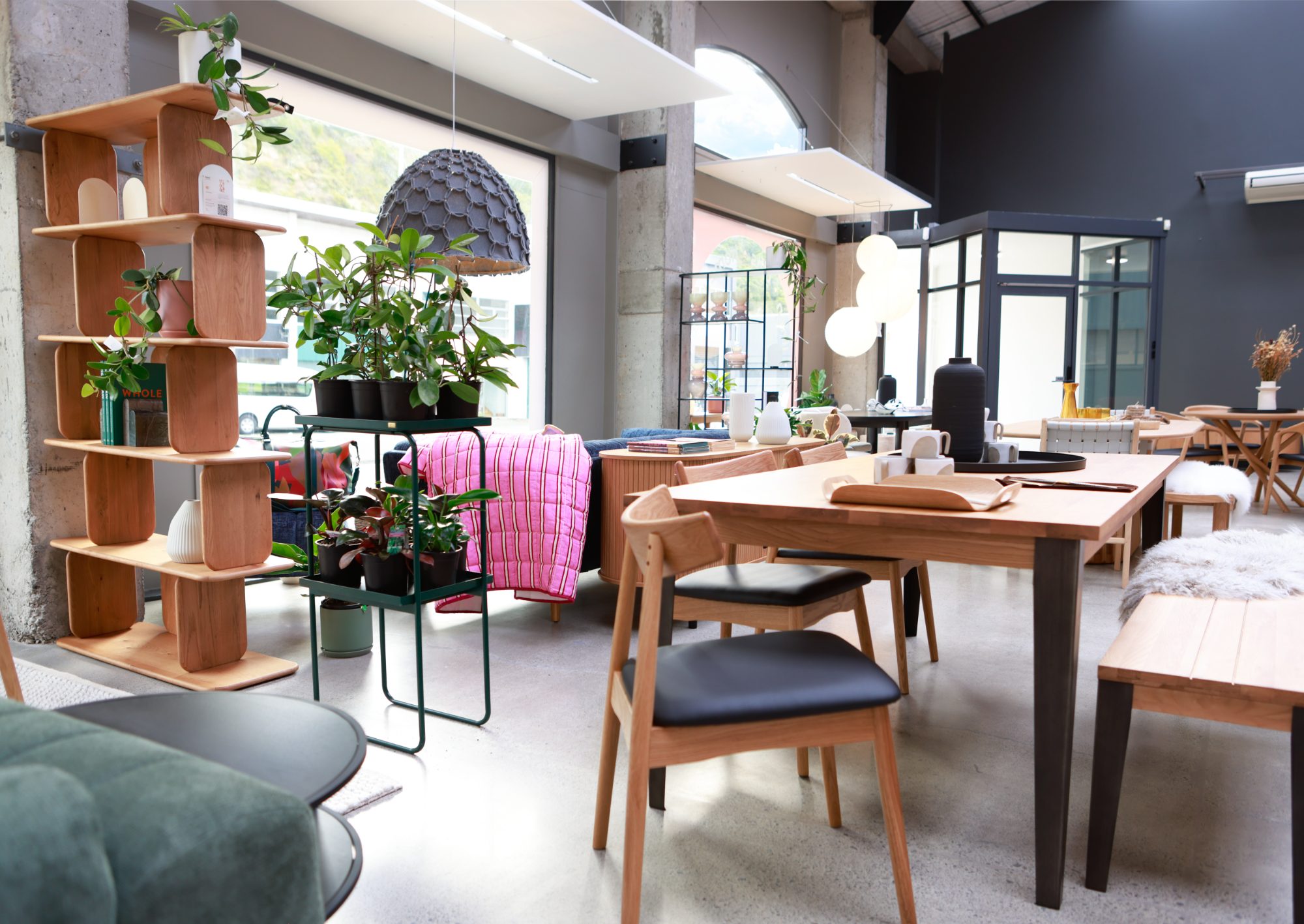 Furniture by Design styled shelving display, Wellington commercial photography NZ