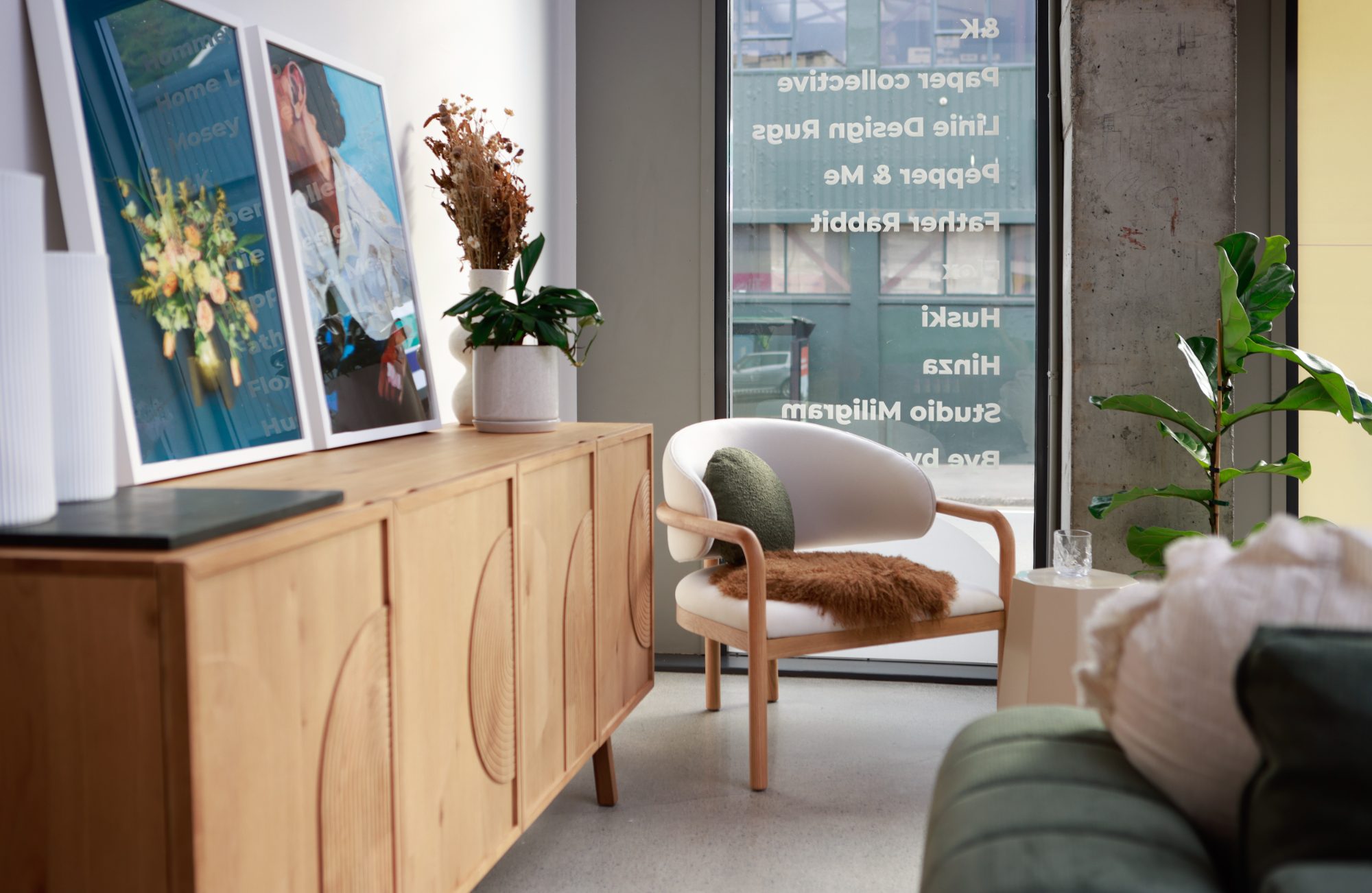 Furniture by Design living room vignette, Wellington commercial photography NZ